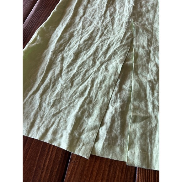 Toofan 100% Linen Pencil Midi Skirt Sz‎ S Teacher Summer Spring Momcore - Picture 8 of 9